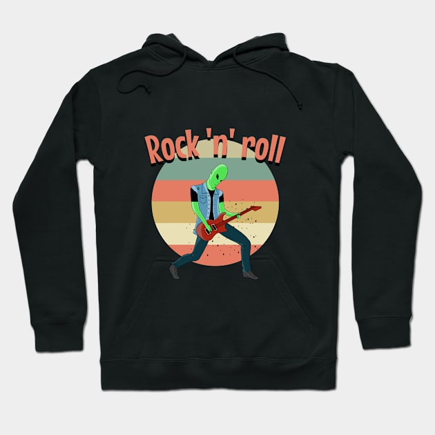 Rock and roll Hoodie by cypryanus